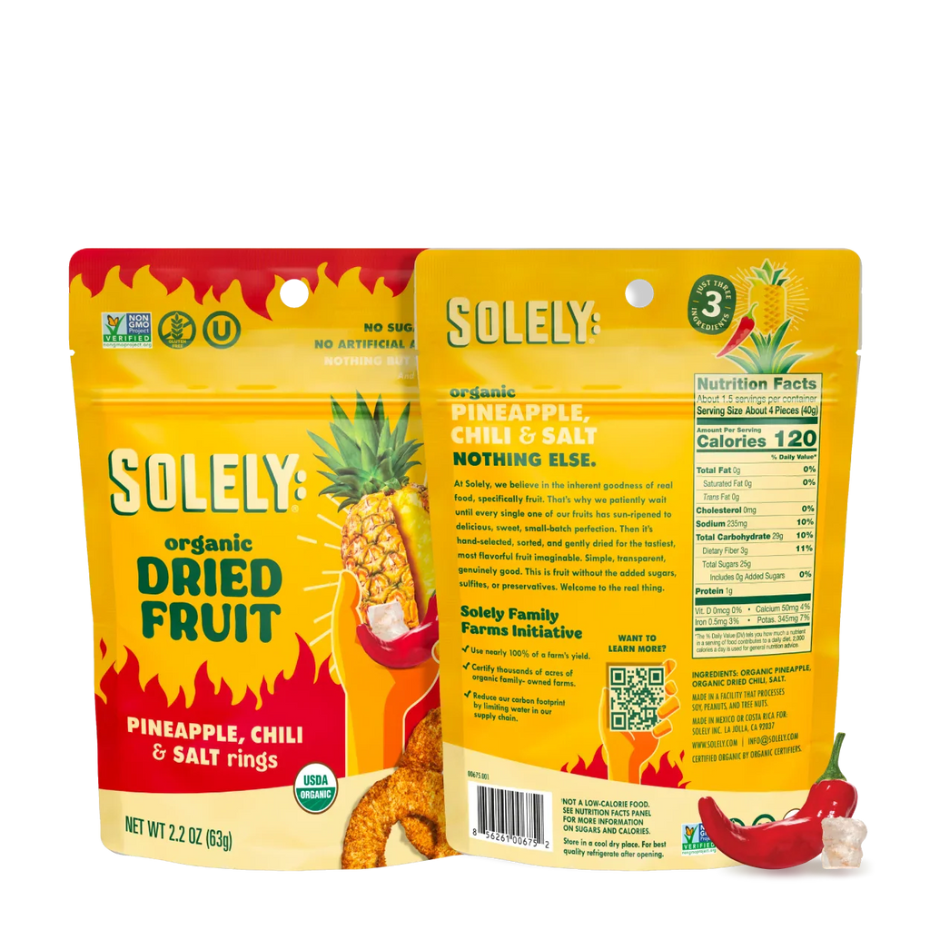 Organic Pineapple Rings With Chili And Salt