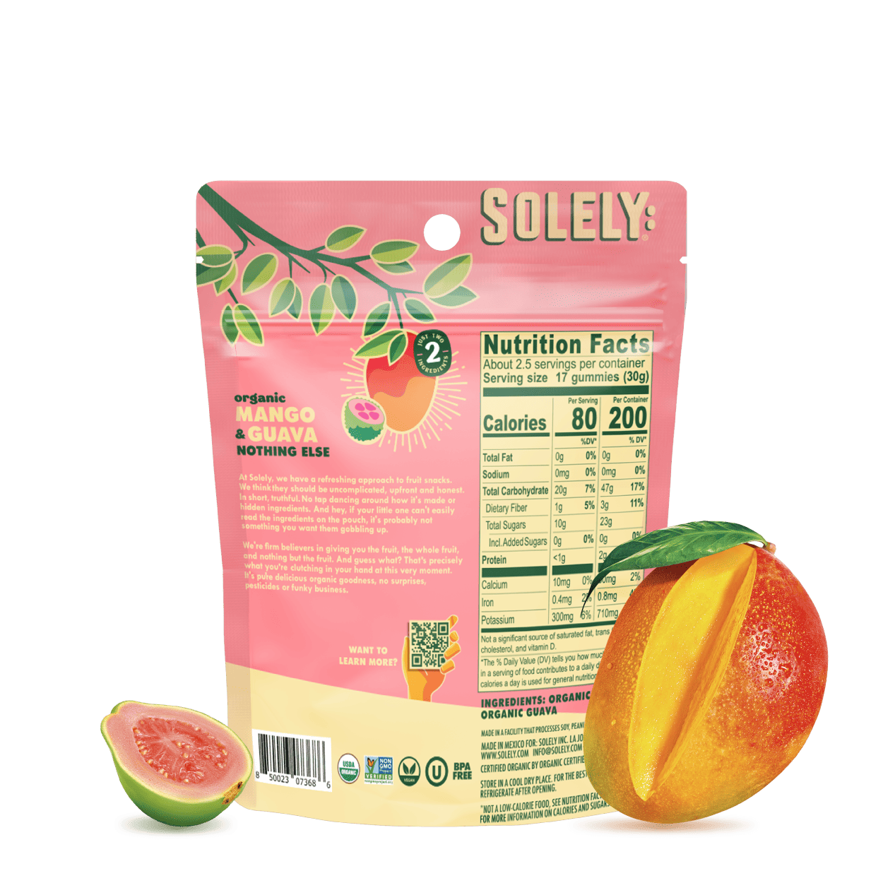 Organic Mango Guava Gummies