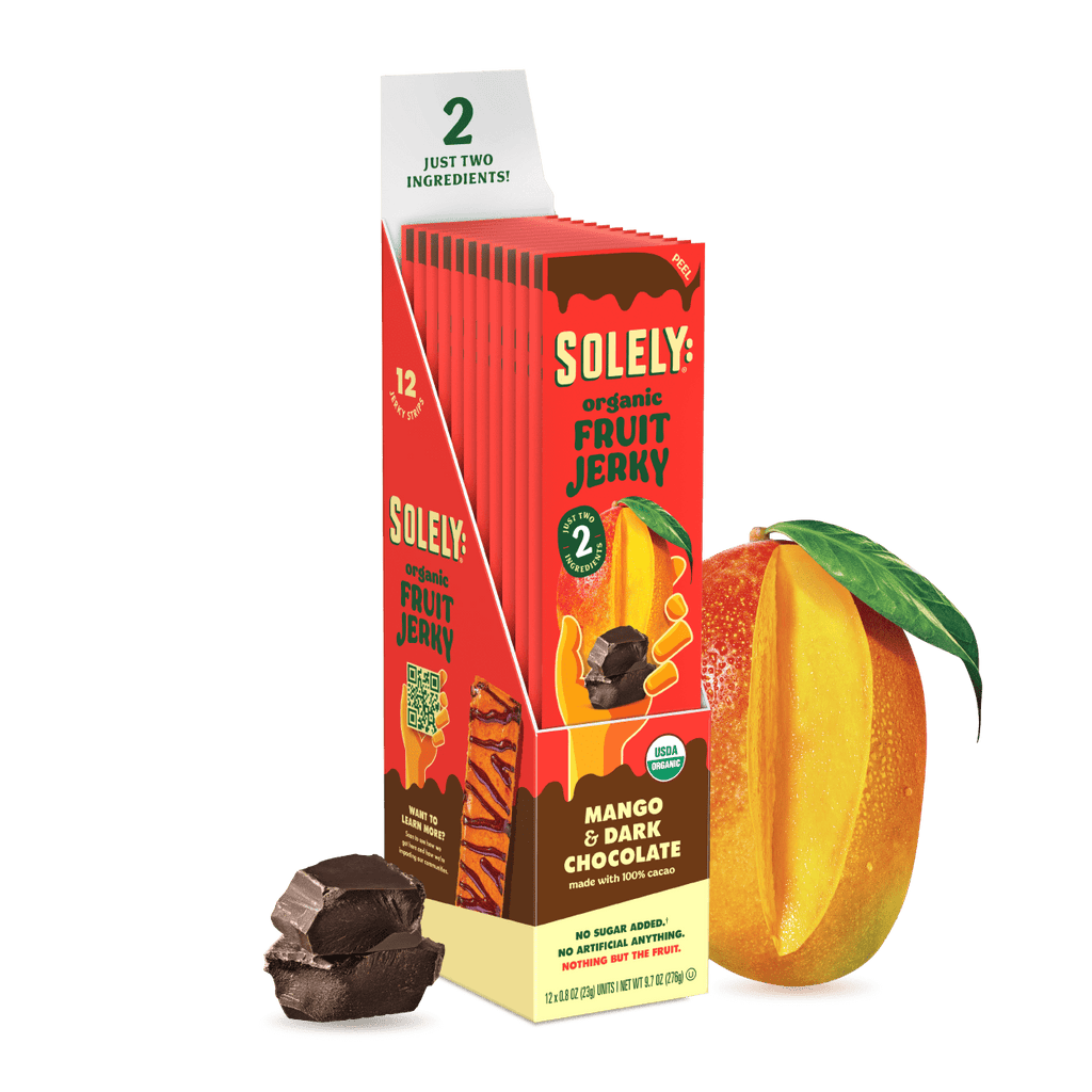 Organic Mango Chocolate Drizzled Fruit Jerky