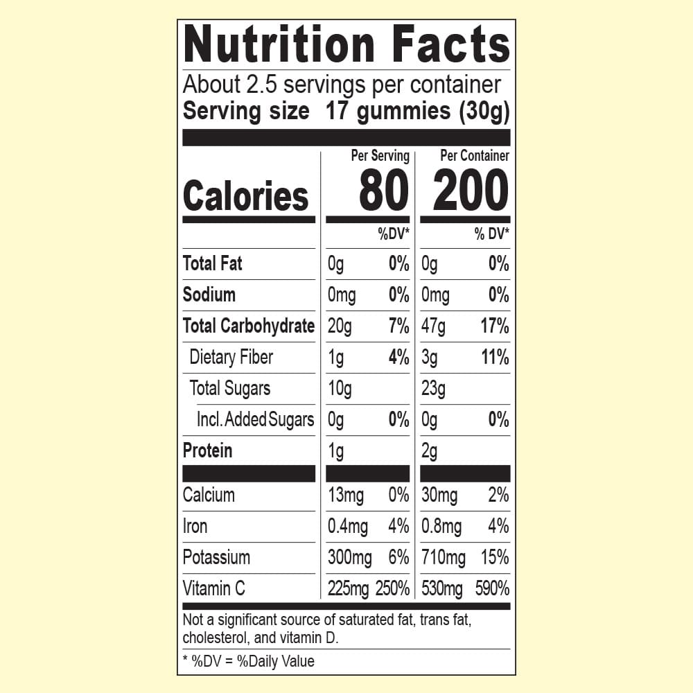 Organic Mango Guava Gummies